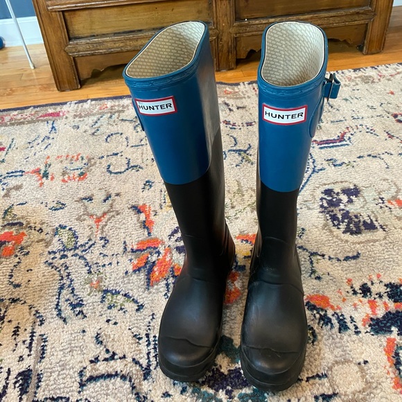 Women’s Color Block Hunter Boots Size 37 - Picture 4 of 6